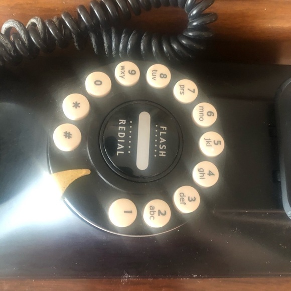 VTG Black Vintage Push Button Phone in Excellent Used Condition - Picture 6 of 6